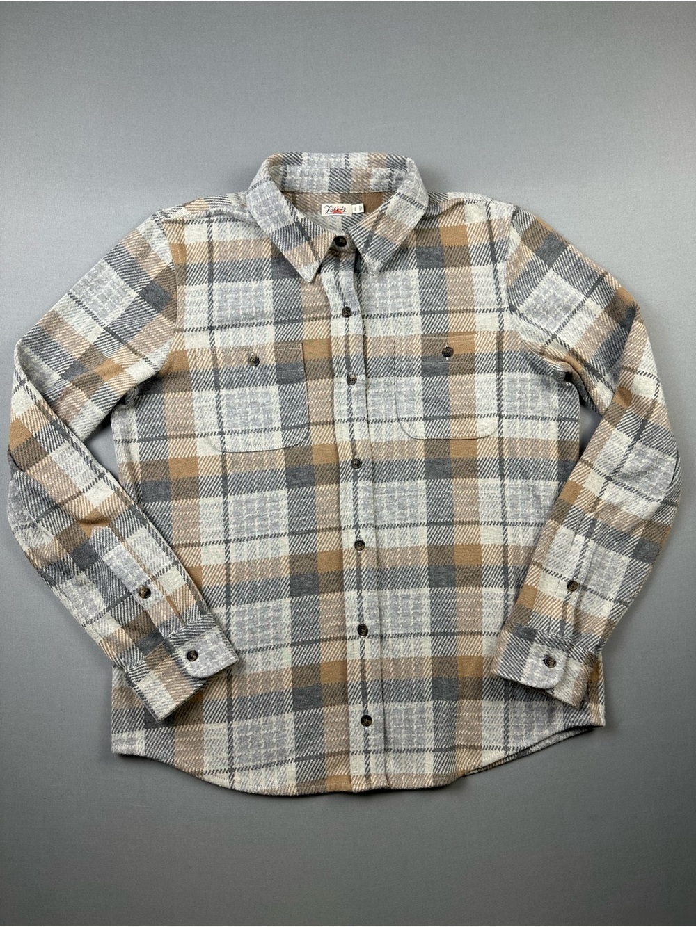 Faherty Legend Sweater Shirt, Double Knit Button-Down, Plaid - Womens Medium